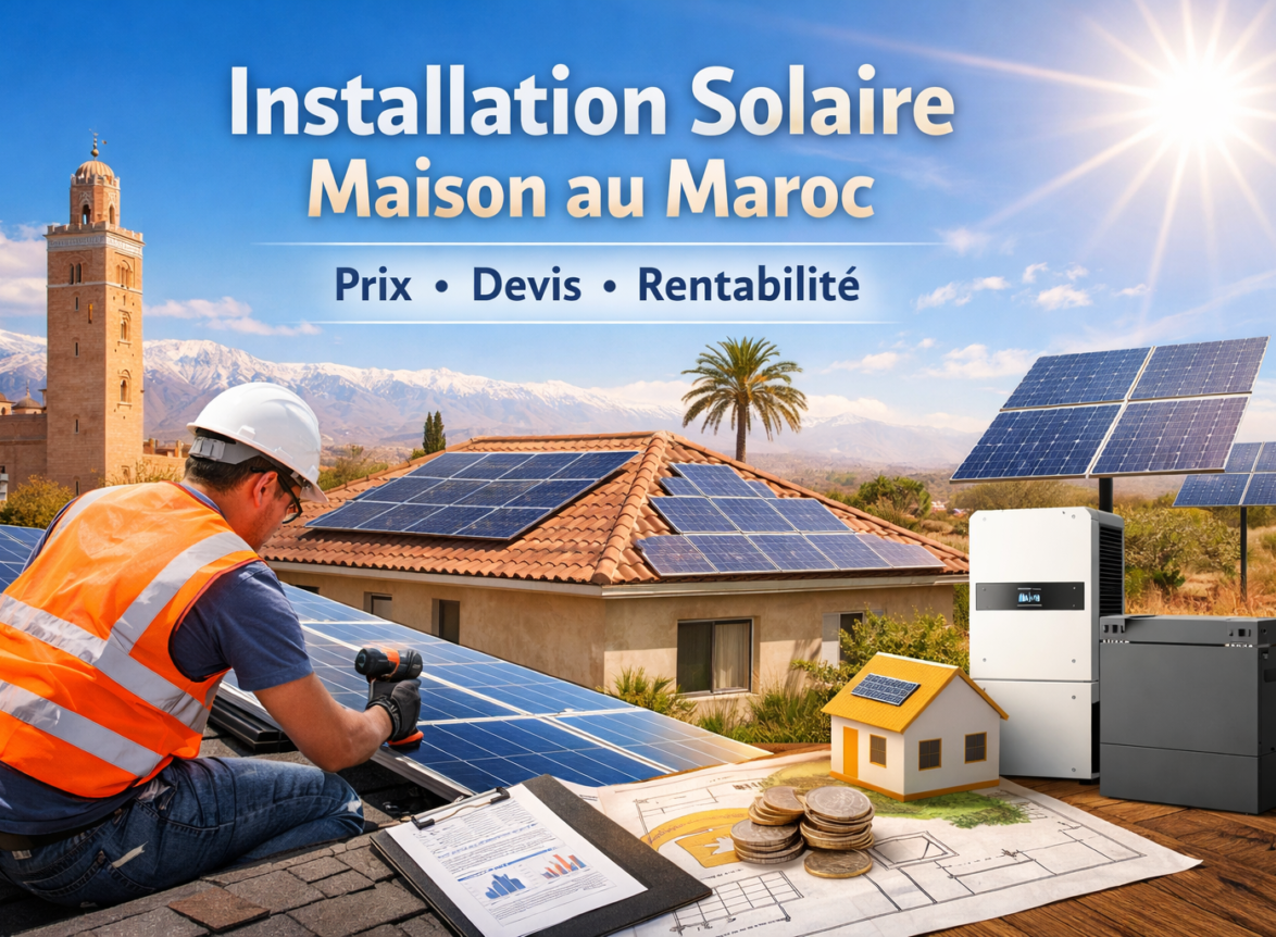 Installation solaire maison Maroc : Prix 2026, Devis & Rentabilité